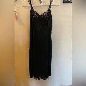 Wonder Maid Vintage Full Black Slip